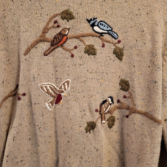 Christopher & Banks Hand Embroidered Birds Cardigan - Picture 7 of 10